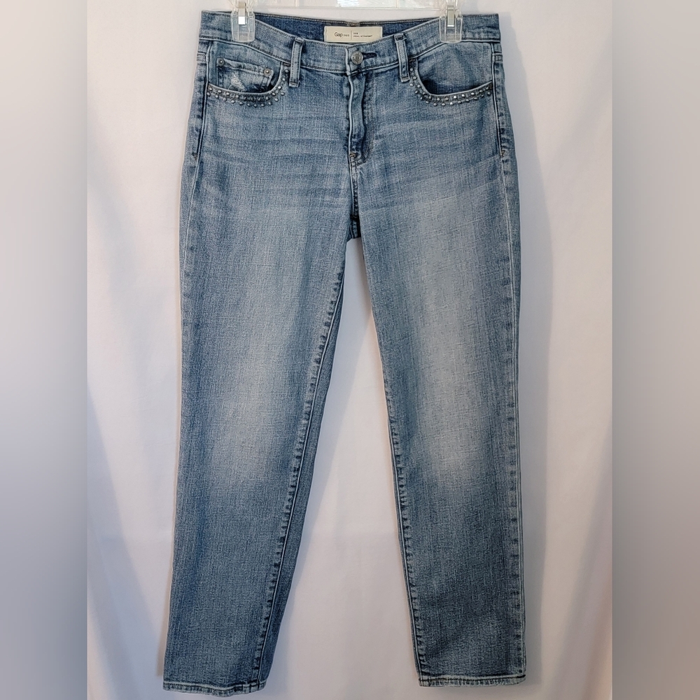 GAP Light Blue Real Straight Leg Jeans Size 28R